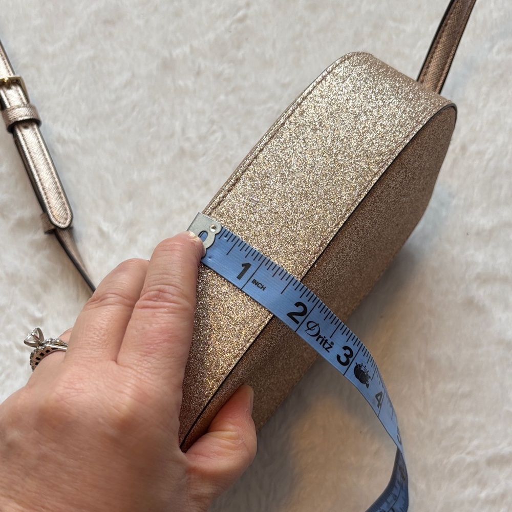 Kate Spade Gold Glitter Small Crossbody Bag - Picture 11 of 11